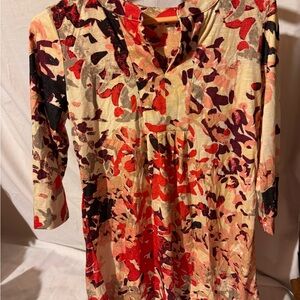 Vibrant Multicolor Women's Tunic Top‎